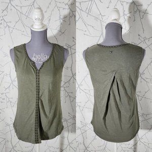 Kuhl Green Organic Cotton Embroidered Shay Tank